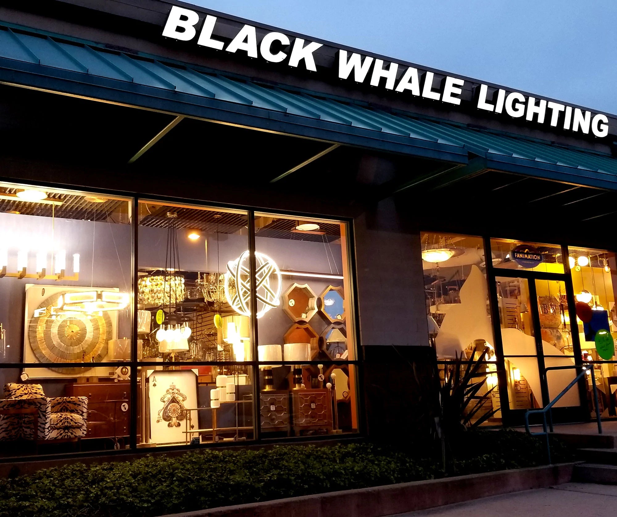 Black Whale Lighting & Home Retail Location in Encinitas CA 92024