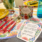 Fiest Floral Table Card