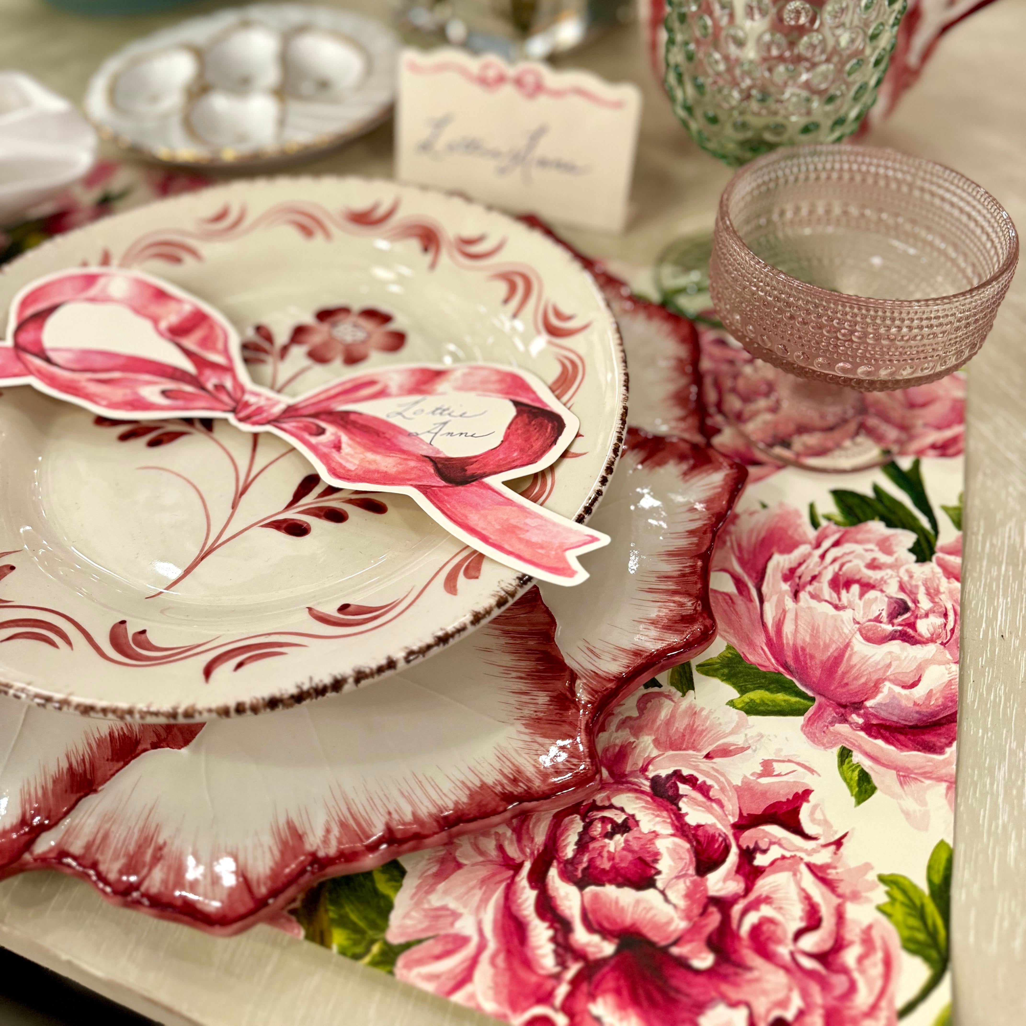 Peonies in Bloom Placemat - Pad of 24