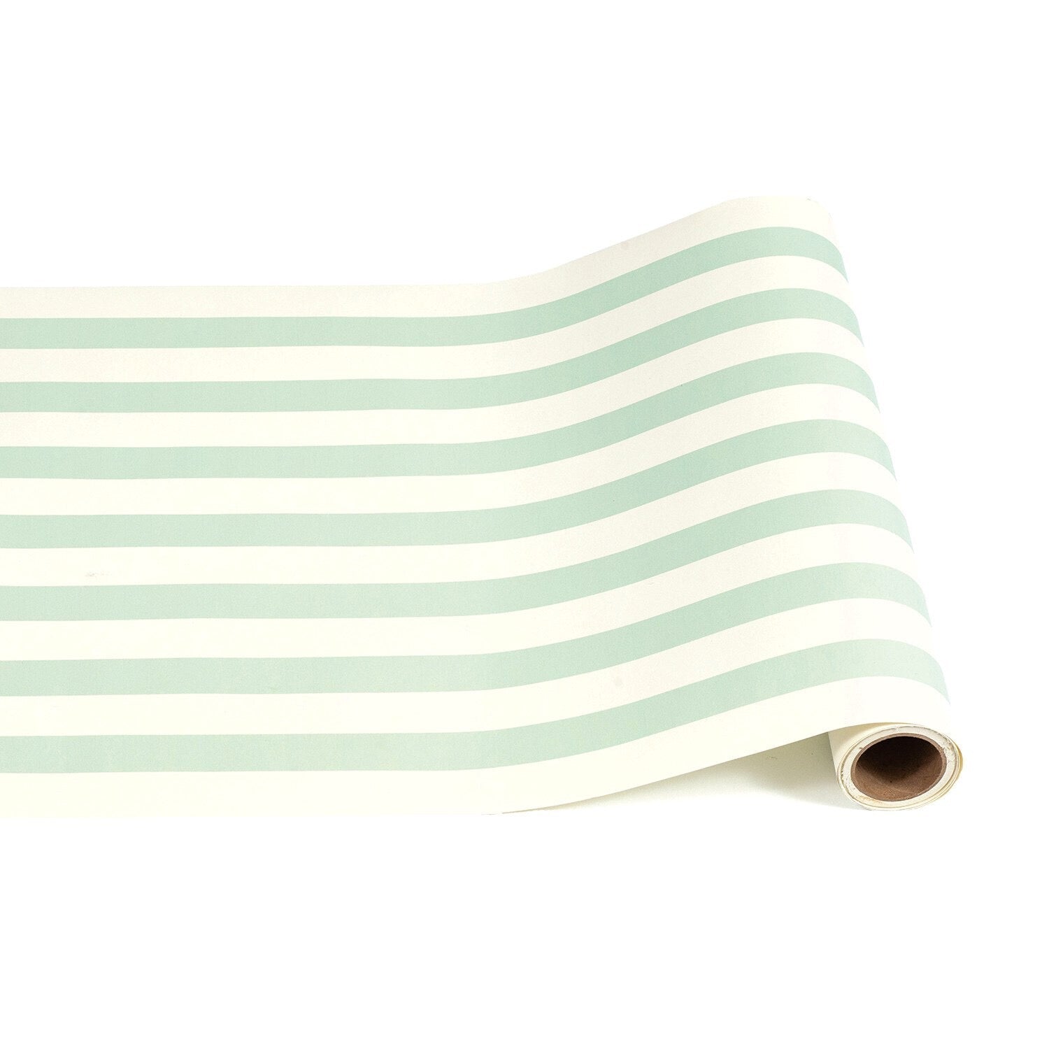 Seafoam Classic Stripe Table Runner - 20"x25'