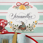 Partridge Place Card - Pack of 12