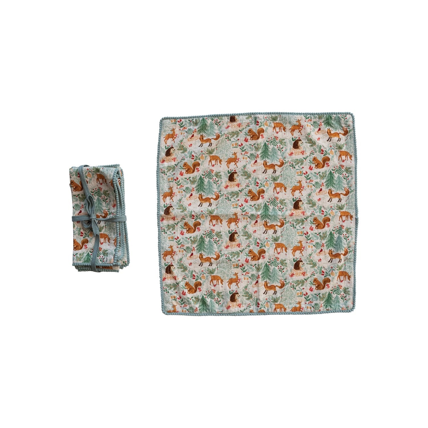 Woodland Flora Napkins - Set of 4