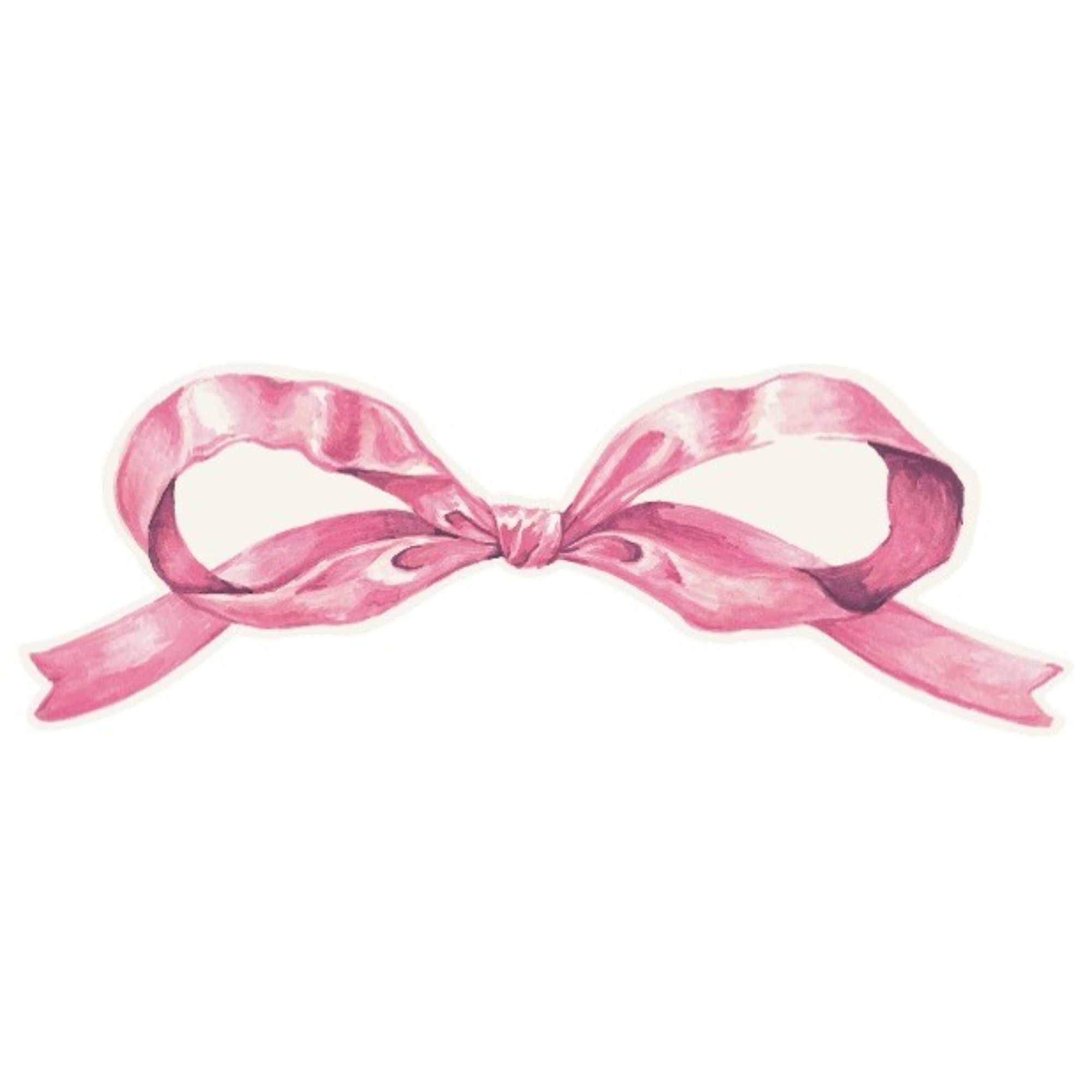 Pink Bow Table Accent - Set of 12